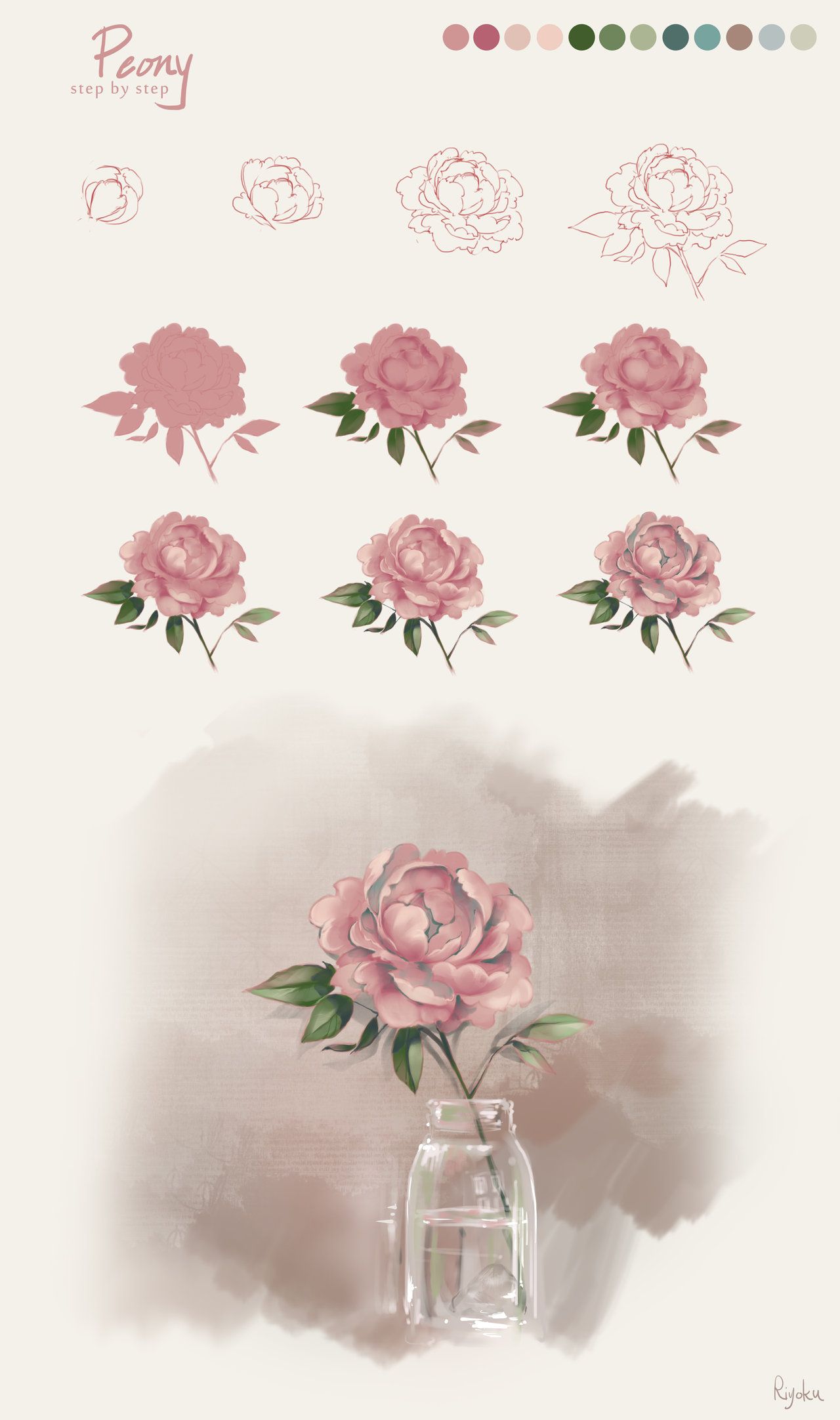 1280x2164 Drawing Tutorials - Flower Drawing Tutorial