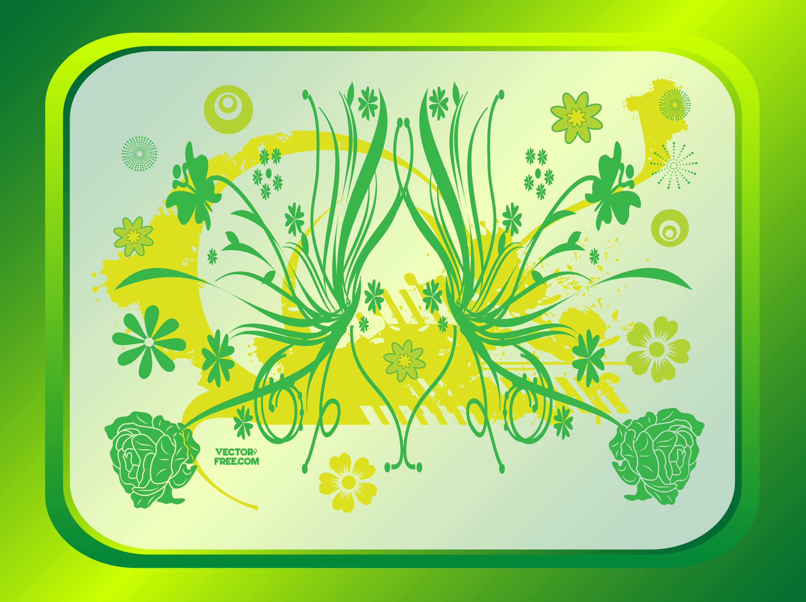 2704x2021 Cute Flowers Drawing Vector Art Graphics - Flower Drawing Vector