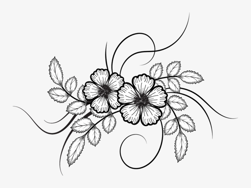 820x614 Flower Drawing Vector At Getdrawings - Flower Drawing Vector