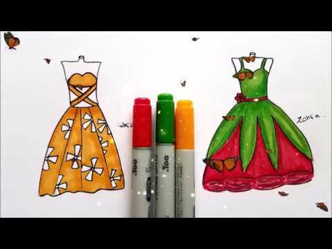 480x360 Flower Dresses Drawing - Flower Dress Drawing