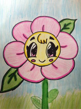 320x427 pedals drawings on paigeeworld pictures of pedals - Flower Face Drawing