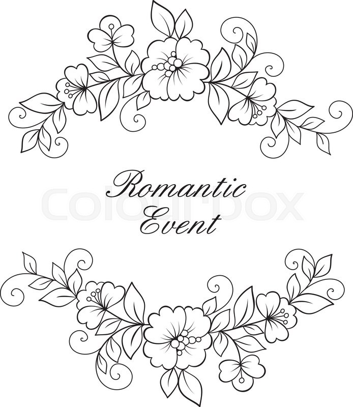 Flower Frame Drawing at Explore collection of Flower Frame Drawing