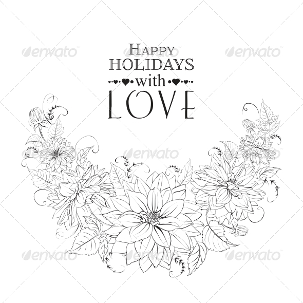 Flower Garland Drawing at Explore collection of Flower Garland Drawing