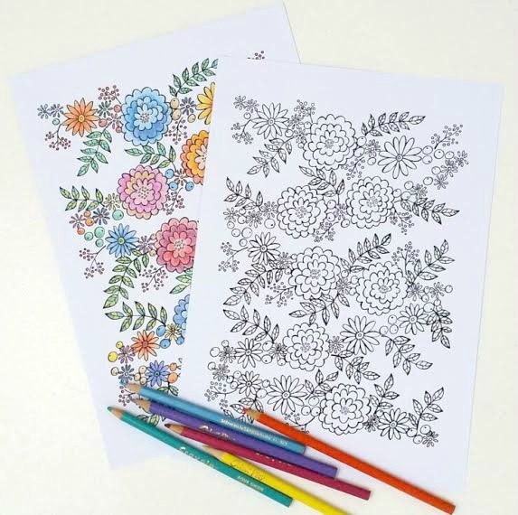 573x570 shop for nature inspired art drop the weasel - Flower Garland Drawing