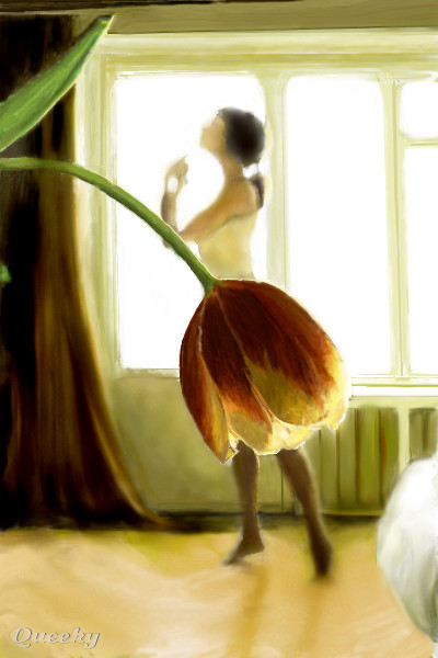 400x600 Flower Girl A Other Speedpaint Drawing - Flower Girl Drawing
