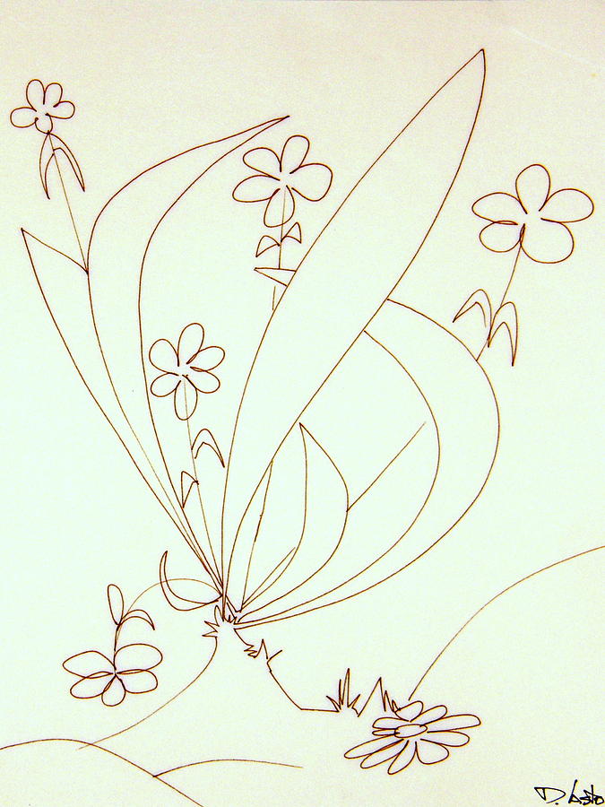 675x900 growing flowers drawing - Flower Growing Drawing