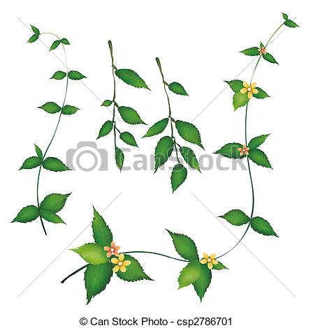 448x470 Drawing Of Beautiful Flower And Leaves In A White Background - Flower Leaves Drawing