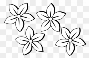 300x197 Flower Line Drawing Simple - Flower Line Drawing