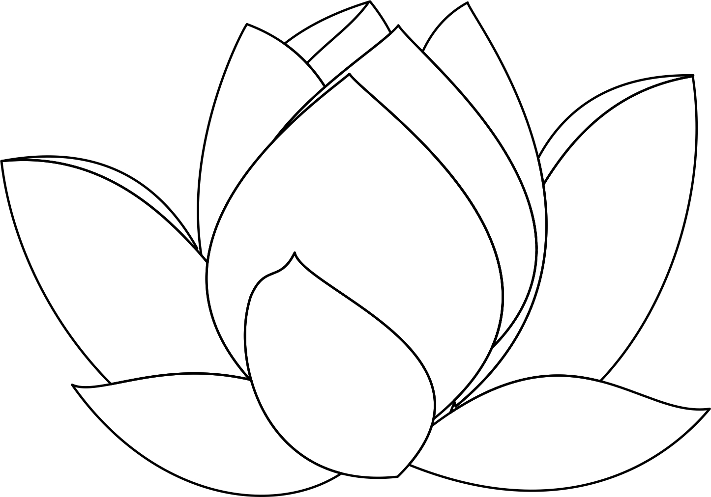 1446x1012 lotus flower drawings free and free lotus flower line drawing - Flower Line Drawing Clip Art Free