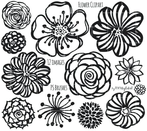 Flower Outline Drawing at PaintingValley.com | Explore collection of ...