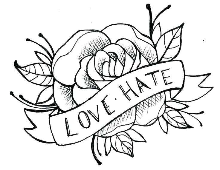 736x570 Simple Rose Outline Simple Rose Outline Drawing Google Search - Flower Outline Drawing