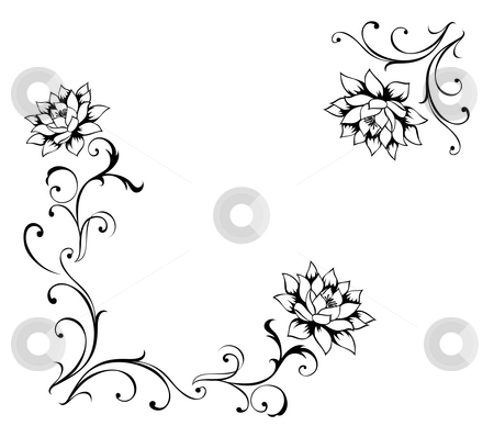 450x398 Flower Pattern Stock Photo - Flower Pattern Drawing