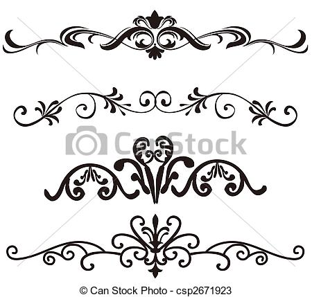 450x429 Illustration Drawing Of Flower Pattern In A White Background - Flower Pattern Drawing