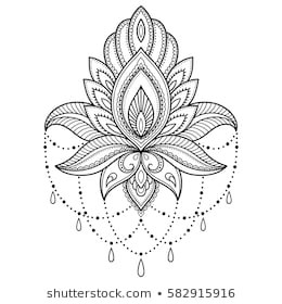 260x280 mehndi lotus flower pattern henna in henna designs - Flower Pattern Drawing