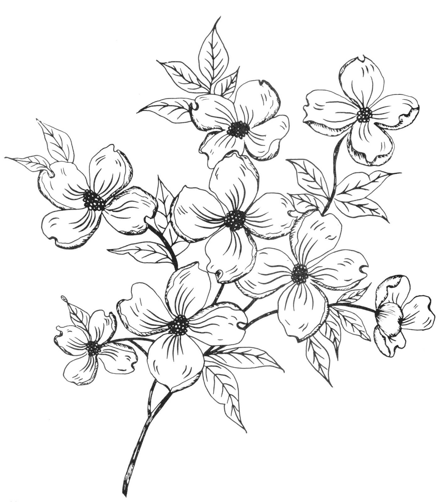 1400x1600 Digital Two For Tuesday Flowers Everywhere Drawings Drawings - Flower Pattern Drawing