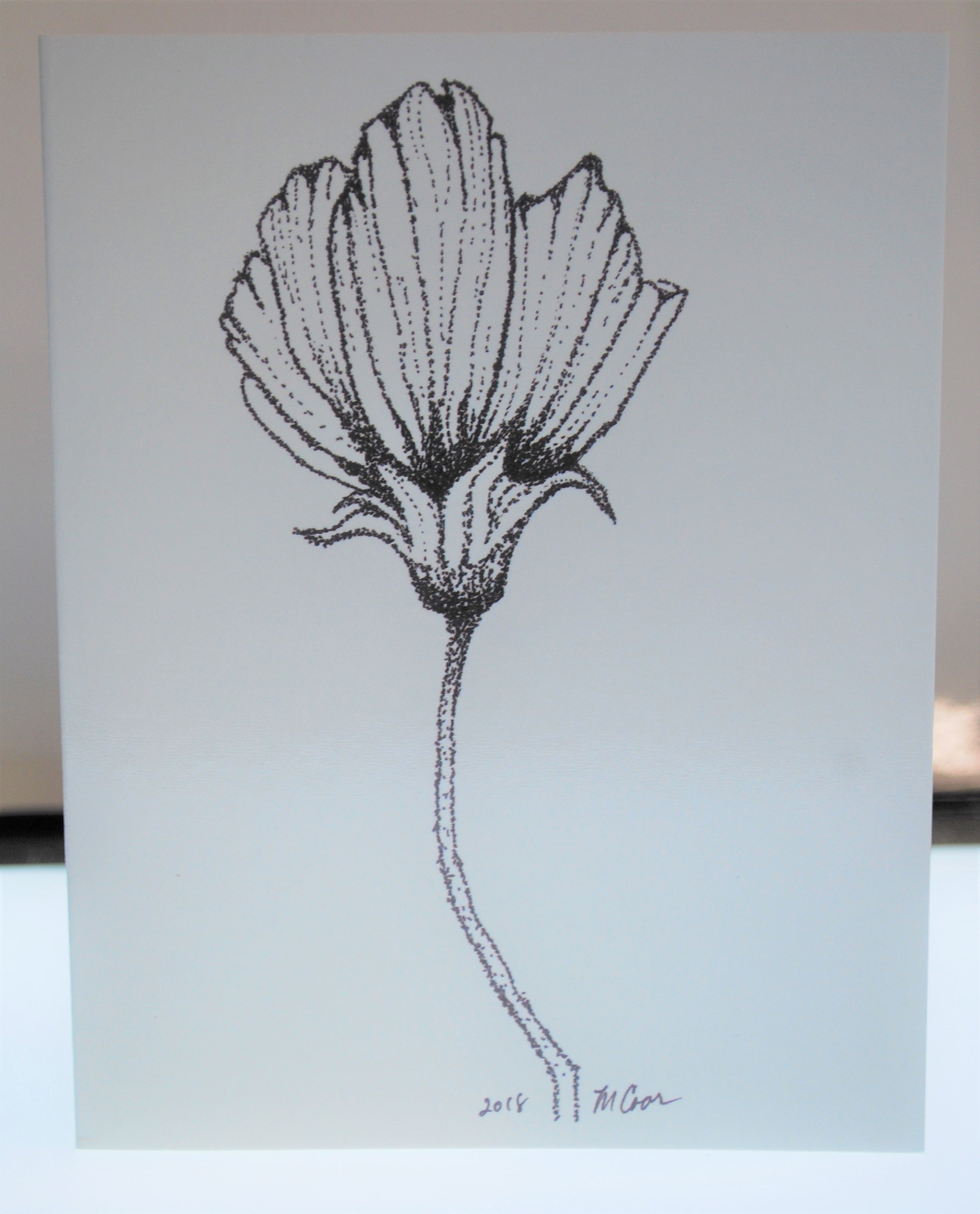 2421x3000 Set Of Original Closed Flower Pen Ink Drawing Etsy - Flower Pen Drawing