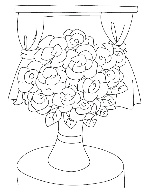 612x792 Flower Pot Drawing Easy How To Draw - Flower Pot Drawing