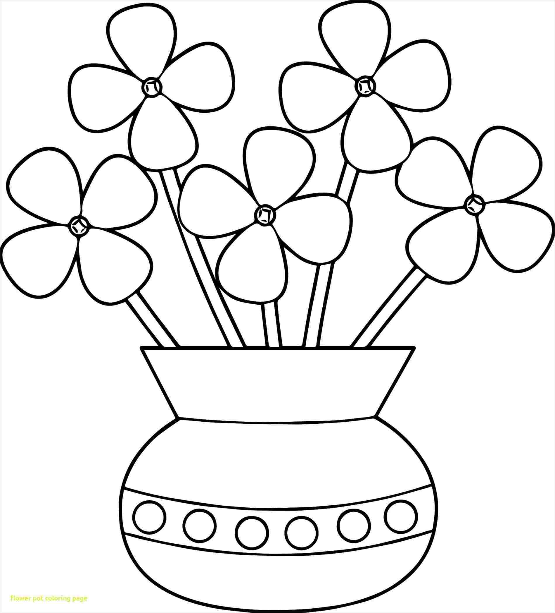 Flower Pot Drawing For Kid at Explore collection