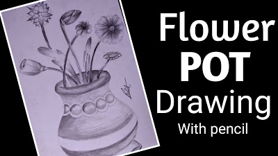 Flower Pot Drawing For Kid at PaintingValley.com | Explore collection ...