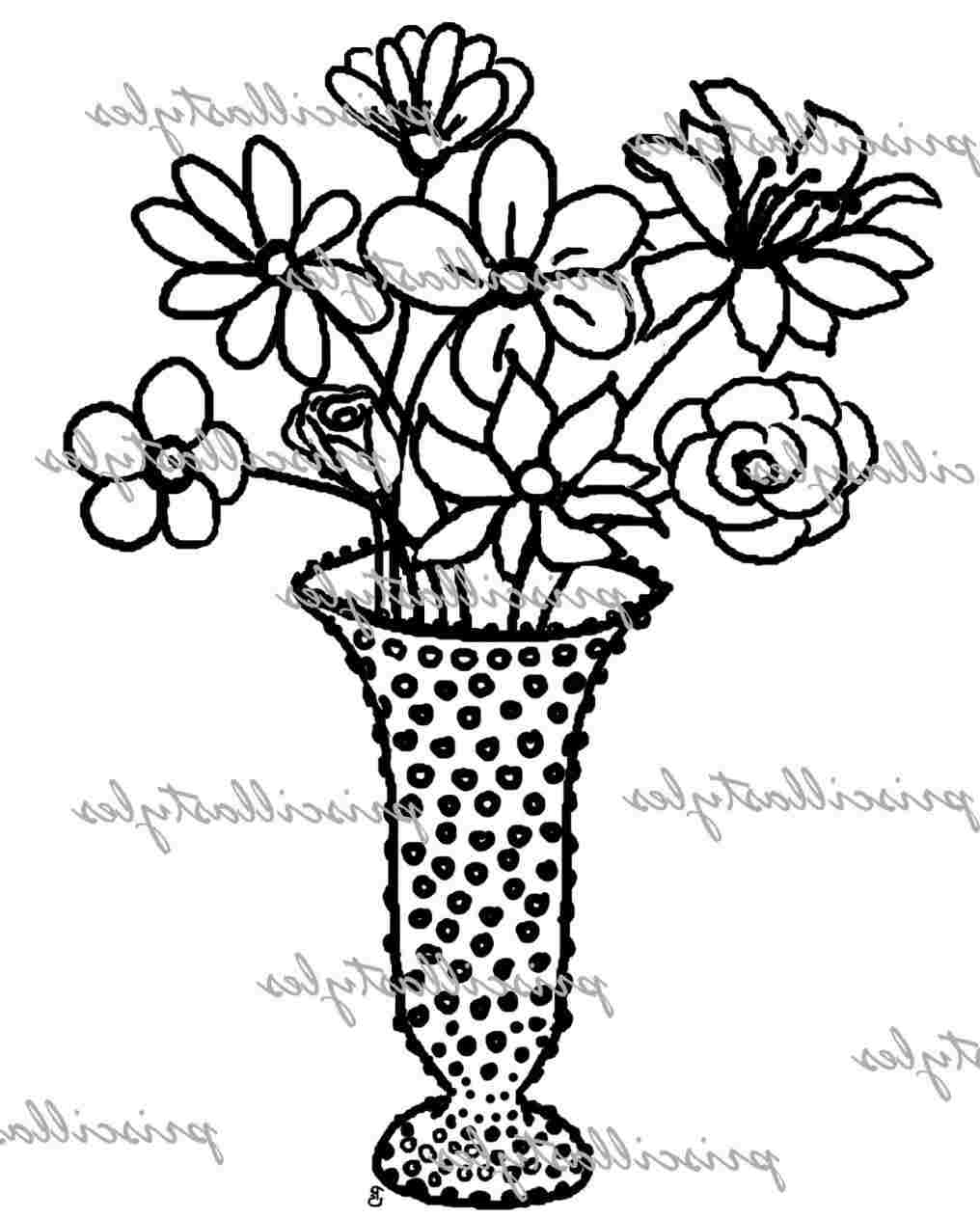 1016x1264 Pencil Sketch Flower Pot - Flower Pot Drawing Images