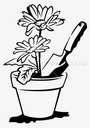 300x425 Flower Line Png Images Png Cliparts Free Download On Seekpng - Flower Pot Line Drawing