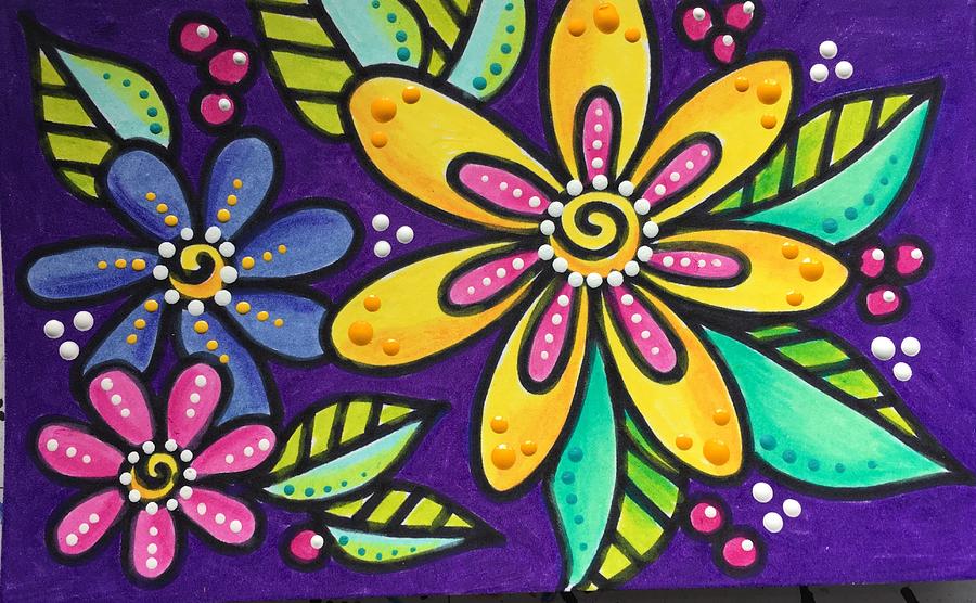 900x556 Flower Power Drawing - Flower Power Drawing