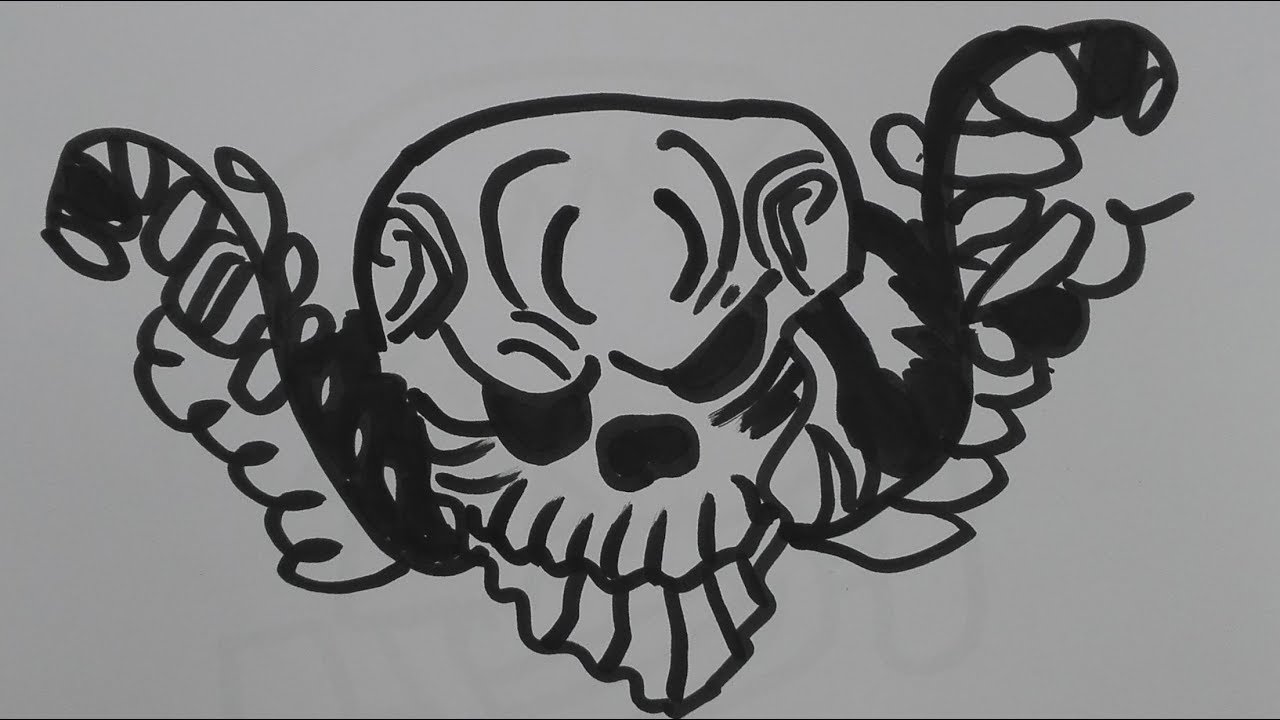 1280x720 how to draw a flower skull draw a sugar skull woman sugar skull - Flower Skull Drawing