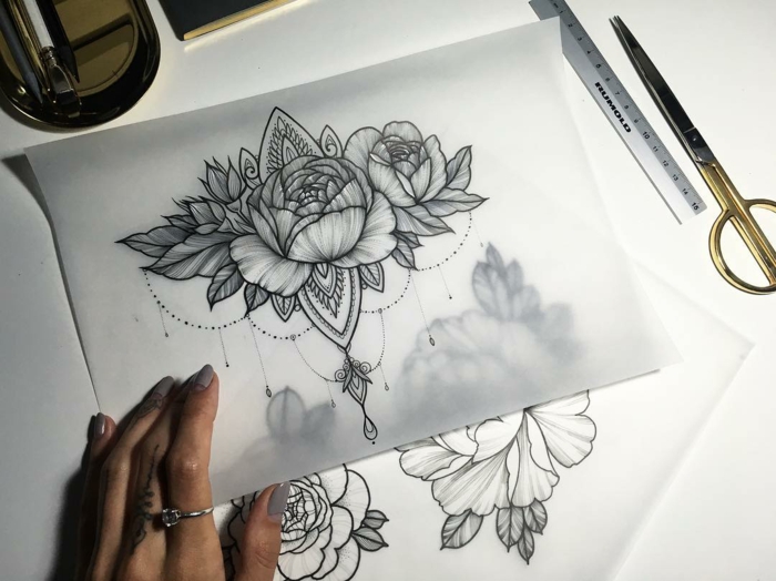 700x524 + Ideas For Beautiful Flower Tattoos And Their Secret Meaning - Flower Tattoo Drawings