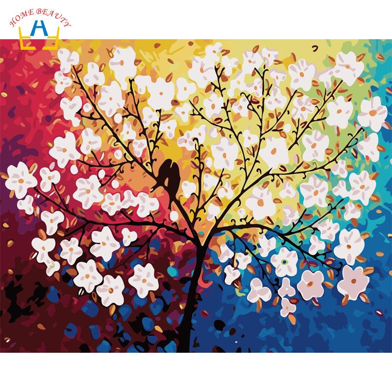 800x800 Birds Flowers Tree Paintings Drawing - Flower Tree Drawing