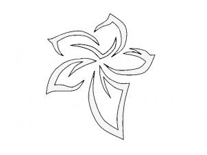 302x227 How To Draw A Tribal Flower Tattoo, Step - Flower Tribal Drawing