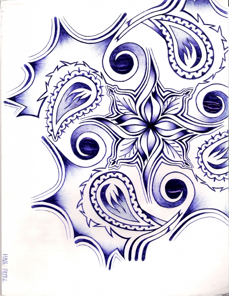 Flower Tribal Drawing At Paintingvalley Com Explore Collection Of Flower Tribal Drawing