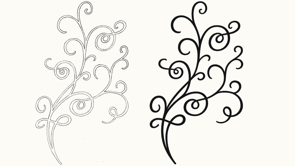 940x528 Vine Drawings Deve Drawing - Flower Vine Drawing