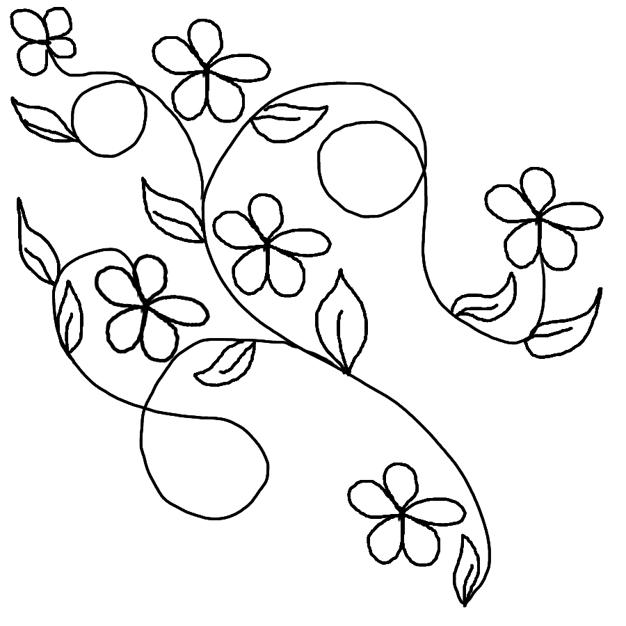 Flower Vine Drawing at PaintingValley.com | Explore collection of