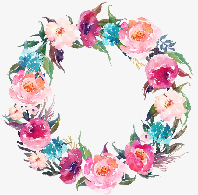 Flower Wreath Drawing at Explore collection of