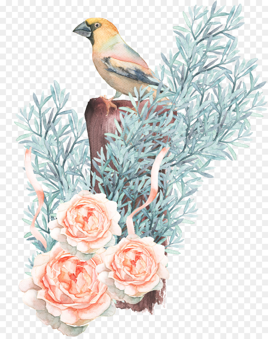 Flowers And Birds Drawing at Explore collection of