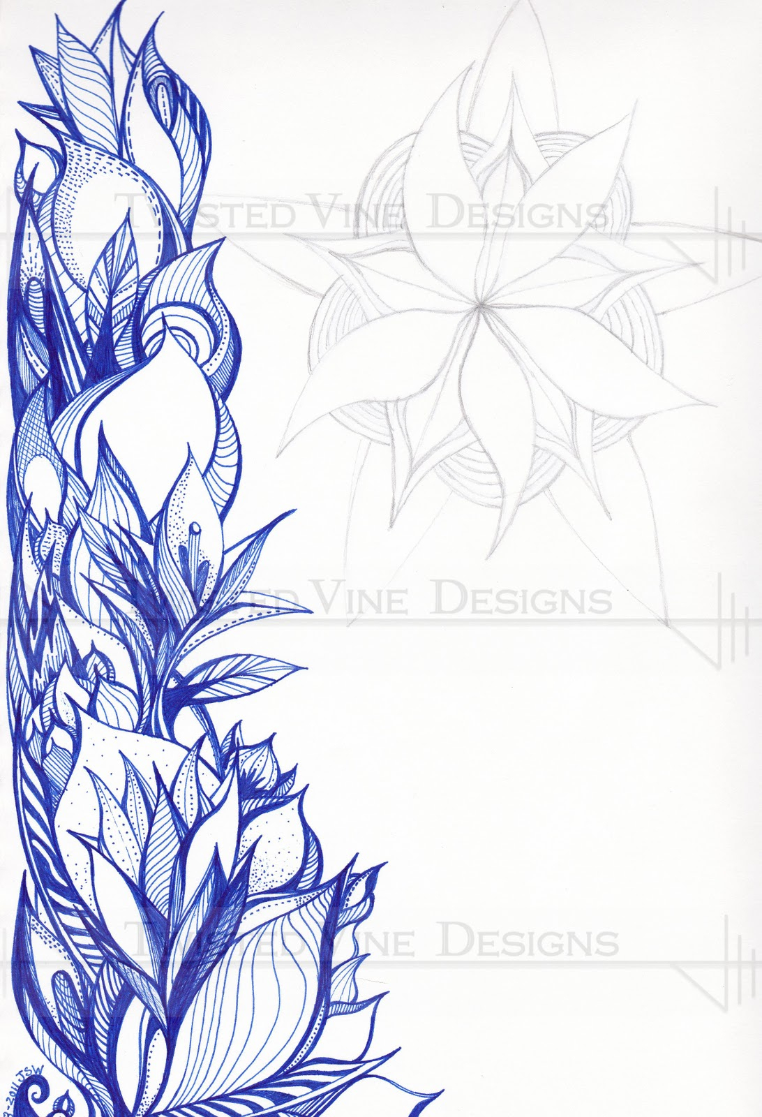 1092x1600 Pencil Drawings Of Flowers And Vines Flower Vines Drawing - Flowers And Vines Drawing