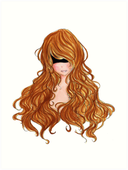 Flowing Hair Drawing at PaintingValley.com | Explore collection of