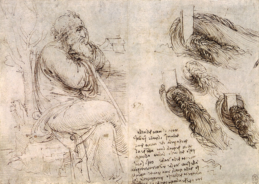 892x635 How Leonardo Da Vinci, 'master Of Water', Explored The Power - Flowing Water Drawing