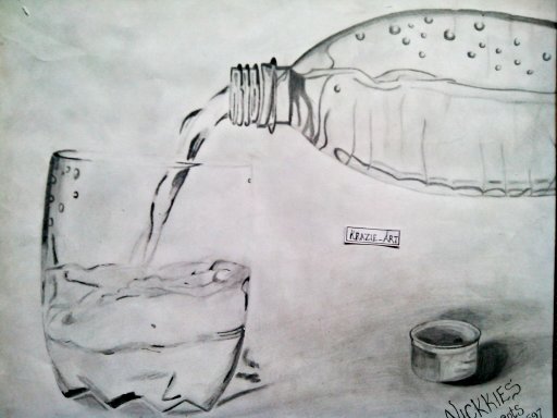 512x384 Flowing Water - Flowing Water Drawing