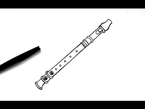 480x360 dessin flute - Flute Drawing
