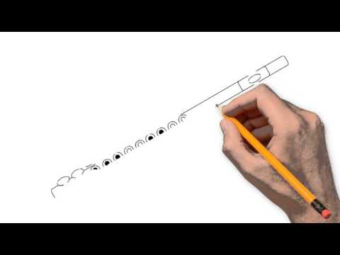 480x360 flute pencil things to draw step - Flute Drawing