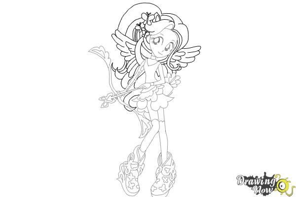 600x400 How To Draw Fluttershy From My Little Pony Equestria Girls - Fluttershy Drawing