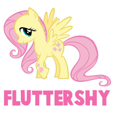 400x400 How To Draw Fluttershy From My Little Pony With Easy To Follow - Fluttershy Drawing