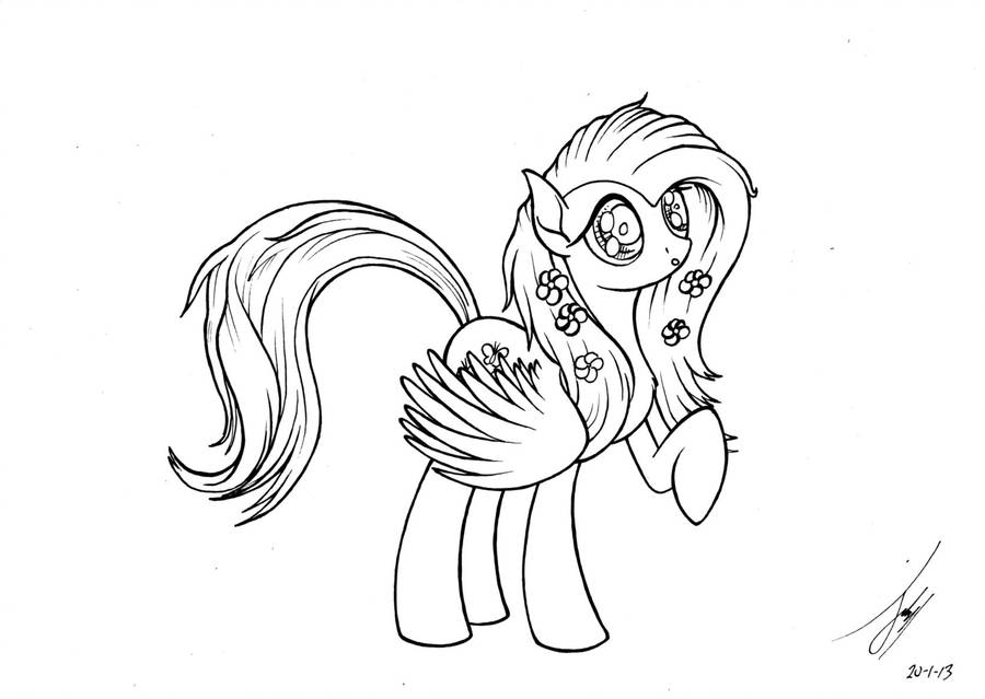 900x639 Fluttershy Drawing - Fluttershy Drawing