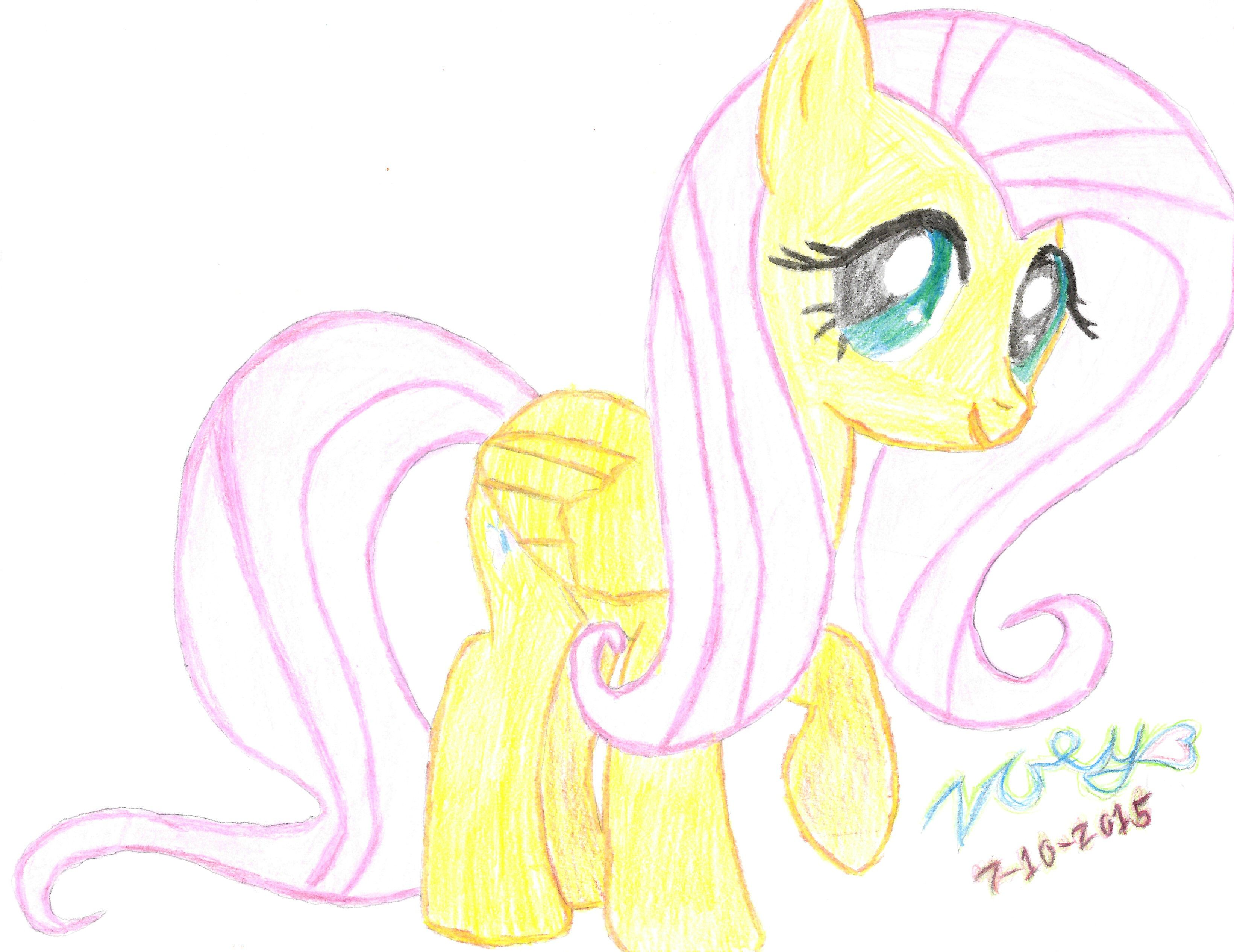 3282x2532 Fluttershy Drawing - Fluttershy Drawing