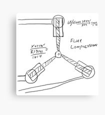 210x230 Flux Capacitor Drawing Metal Prints Redbubble - Flux Capacitor Drawing