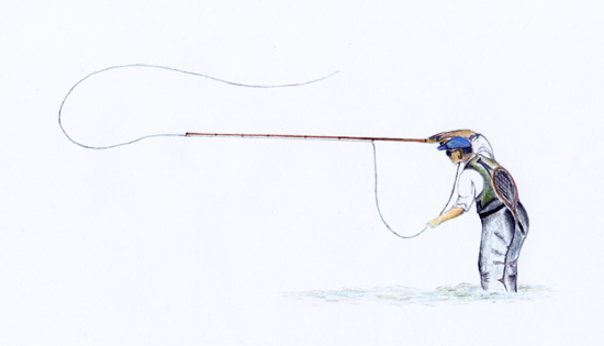 550x315 flyfishing bryce canyon utah - Fly Fisherman Drawing