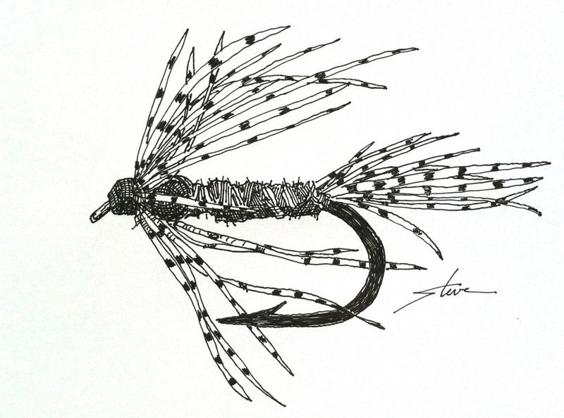 Fly Line Drawing at PaintingValley.com | Explore collection of Fly Line ...