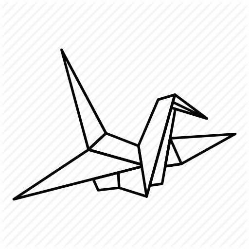 512x512 Bird, Dove, Fly, Line, Origami, Outline, Paper Icon - Fly Line Drawing