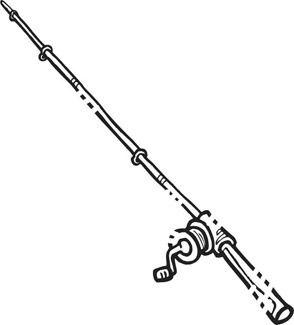 600x664 Fisherman Drawing Fishing Pole For Free Download - Fly Rod Drawing